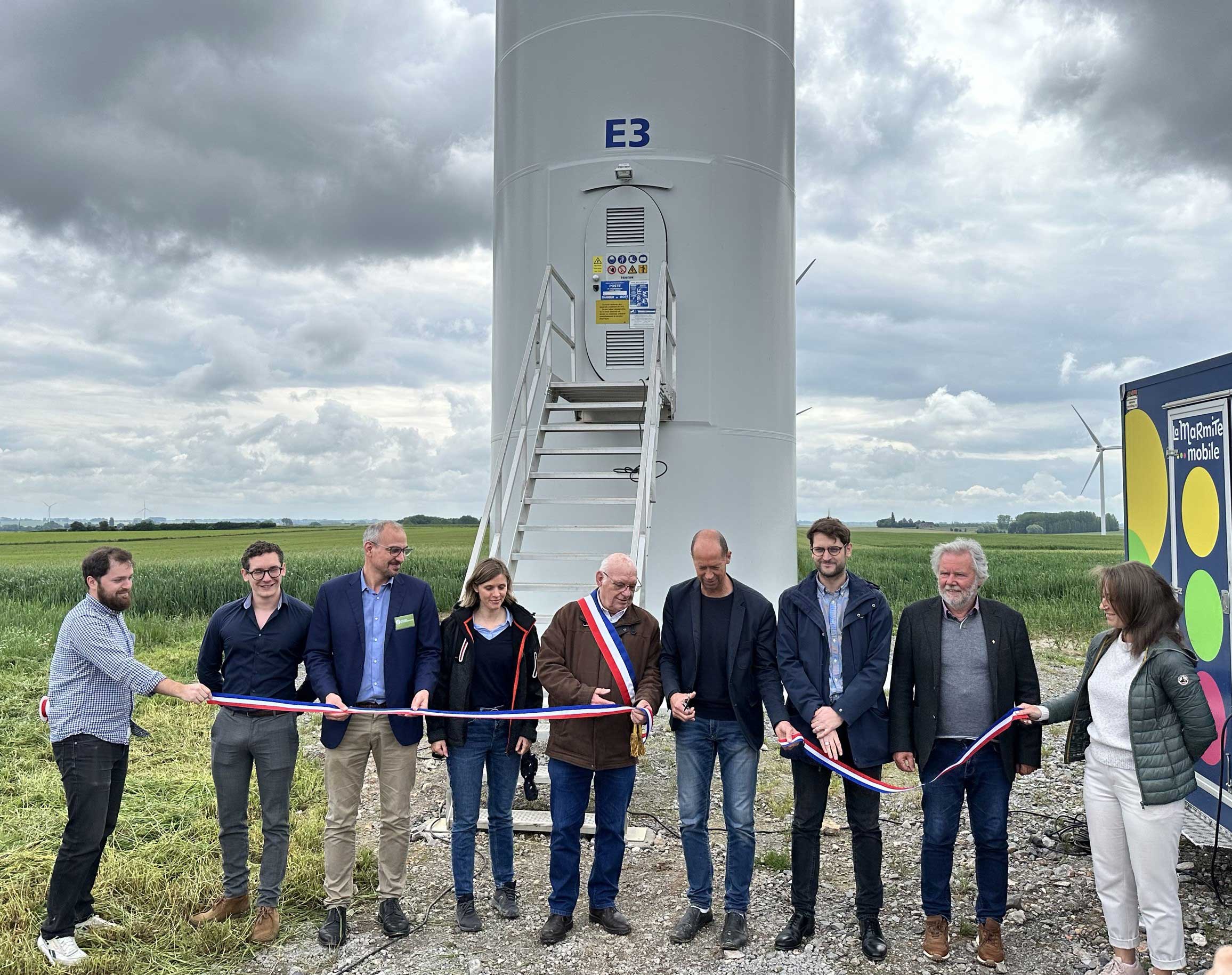 Le parc éolien du Chemin de Valenciennes, dans le Nord, a été inauguré